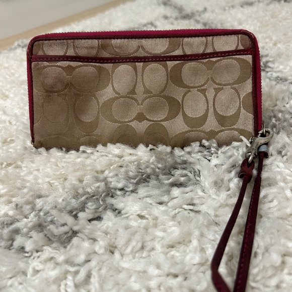 Pink Coach Wristlet - Picture 2 of 2